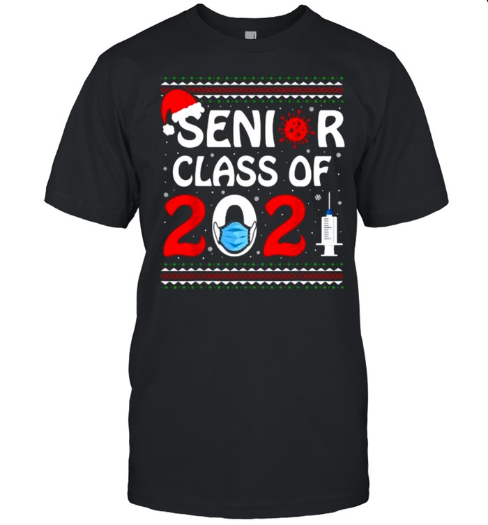 Senior Class Of 2021 Christmas Holiday Graduation Countdown Shirt