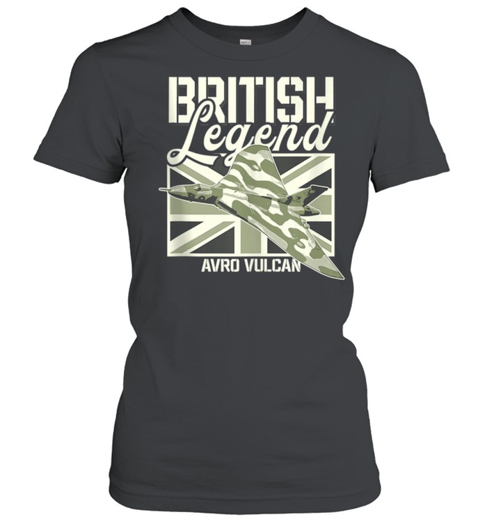 Avro Vulcan RAF Bomber Aircraft British Plane British Legend shirt Classic Women's T-shirt
