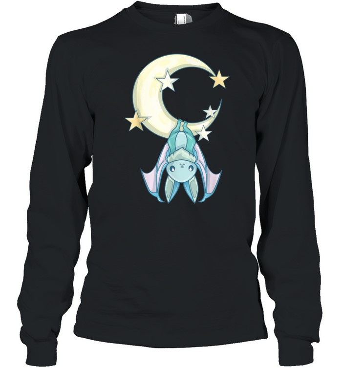 Nu Goth, Pastel Goth Aesthetic, Witchy Creepy Cute Bat shirt Long Sleeved T-shirt