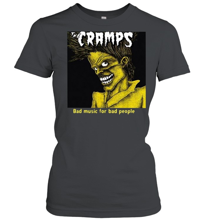 The Cramps T-Shirt Bad Music for Bad People da Uomo in Nero 