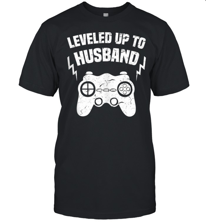 Mens Leveled Up To Husband For Gamer Husband shirt Classic Men's T-shirt