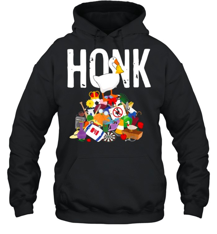 Goose Game Honk Untitled Goose Addiction Press Y To Honk Unisex Hoodie