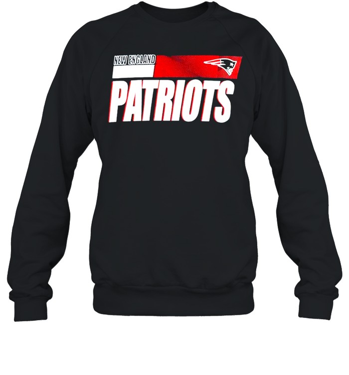 N.E. PATRIOTS NFL APPAREL EMBROIDERED HOODED BLUE SWEATSHIRT