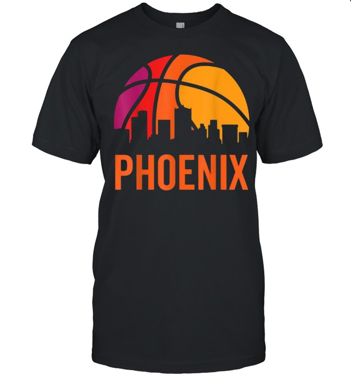 Phoenix Basketball B-Ball Vintage Retro Sunset T-Shirt