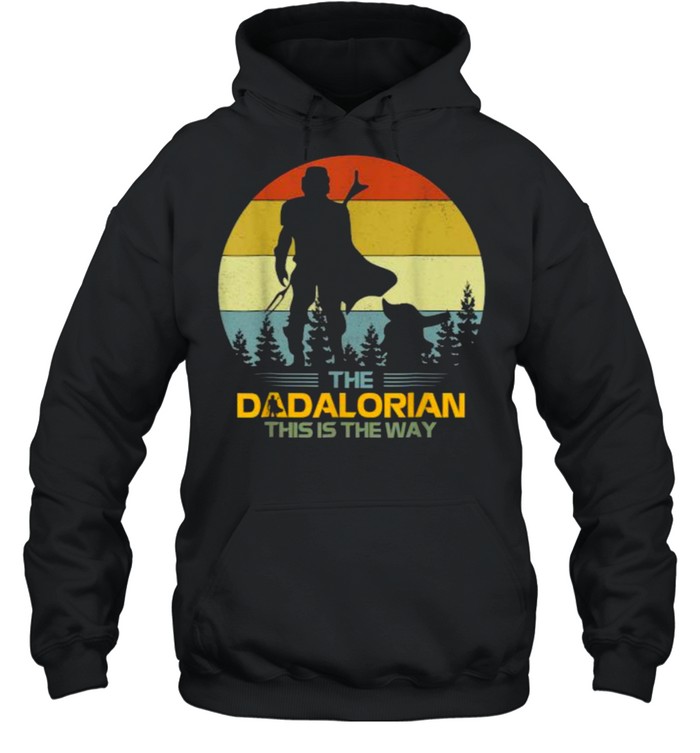 The Dadalorian This Is The Way Father’s Day Vintage T- Unisex Hoodie