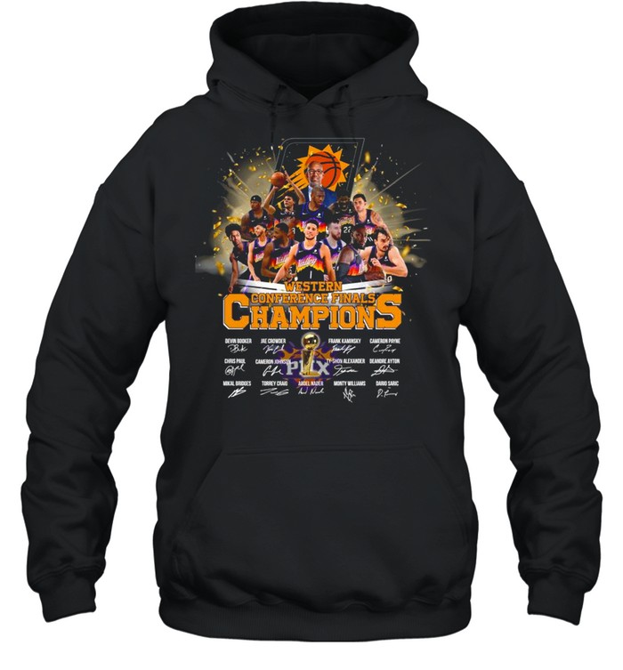 Western Conference Finals Champions Phoenix Suns Team Player Signatures shirt Unisex Hoodie