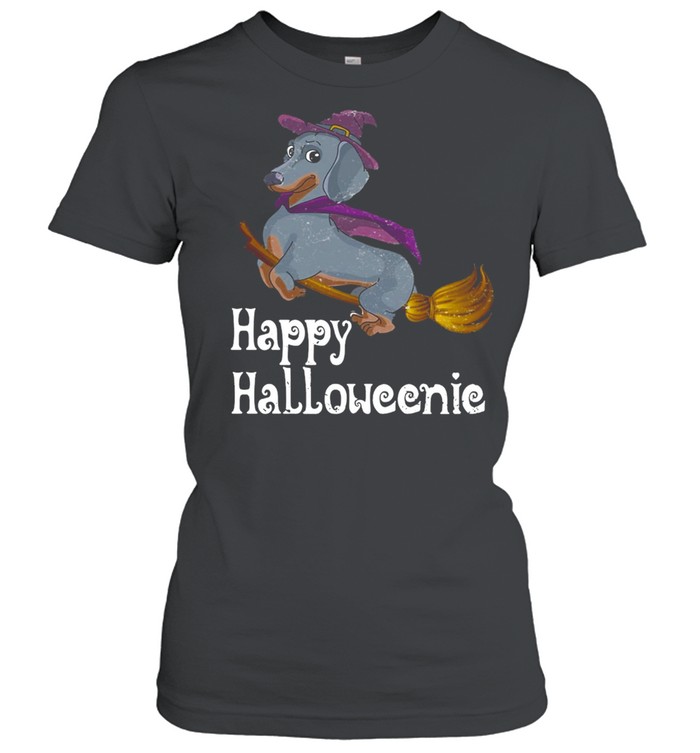 Happy Halloweenie Dachshund Halloween T-shirt Classic Women's T-shirt