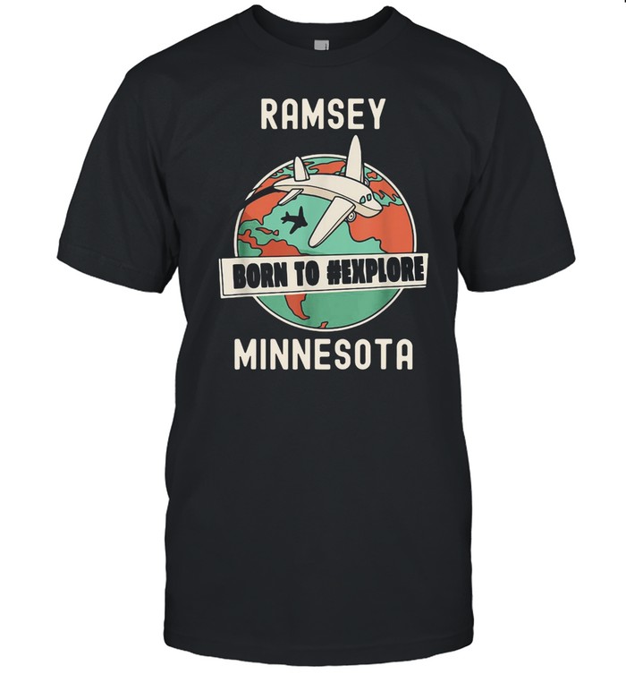 Ramsey Born to Explore Minnesota Travel T-shirt Classic Men's T-shirt