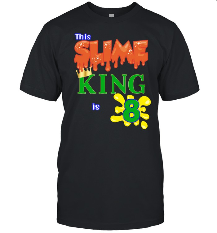 Slime King Birthday Party Matching Family Outfit 5th 9th shirt