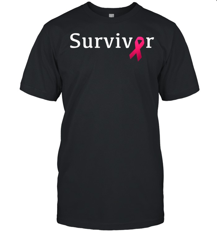 Breast Cancer Survivor with Pink Ribbon shirt Classic Men's T-shirt