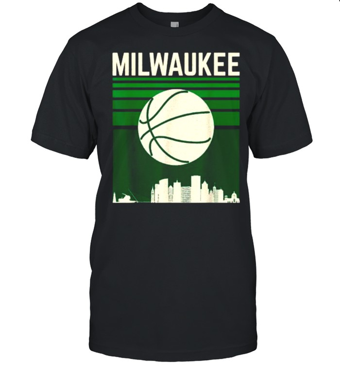 Milwaukee Wisconsin Basketball Fan Vintage Retro T- Classic Men's T-shirt