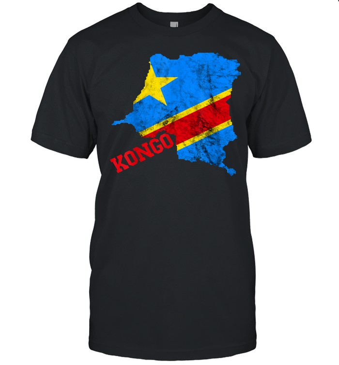 Democratic Republic Of Congo Map Congolese Flag Africa Pride shirt