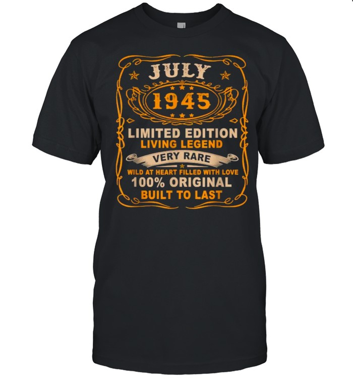 July 1945 Limited Edition Living Legend Very Rare Vintage T- Classic Men's T-shirt