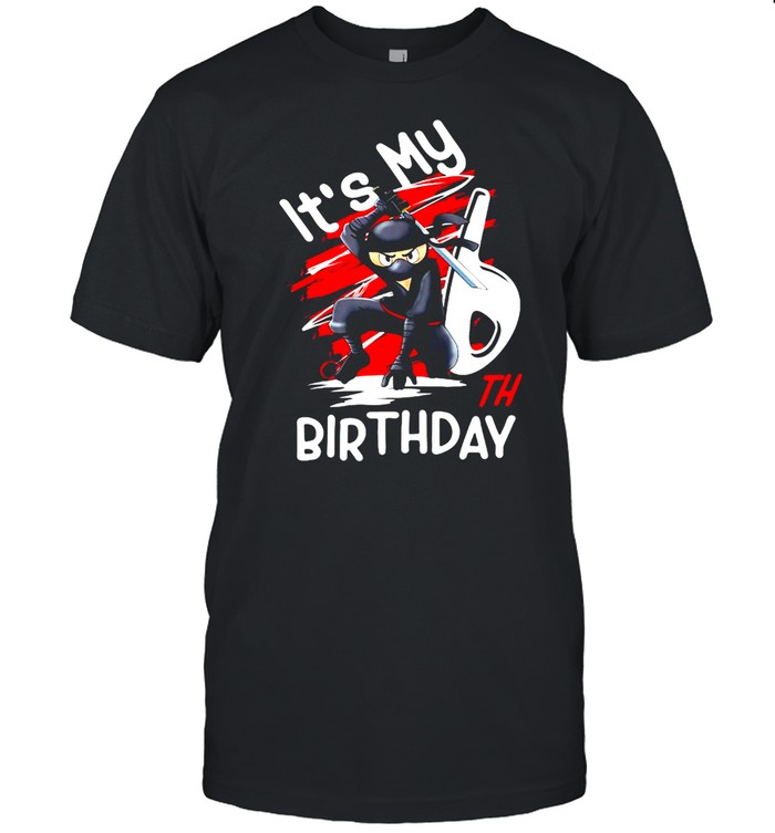 It’s My 6Th Birthday Boy Ninja Kids T-shirt Classic Men's T-shirt