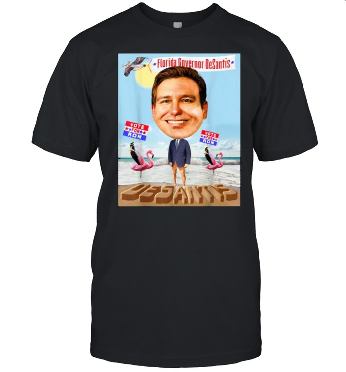 Florida Governor Ron DeSantis Caricature Fun Republican T- Classic Men's T-shirt