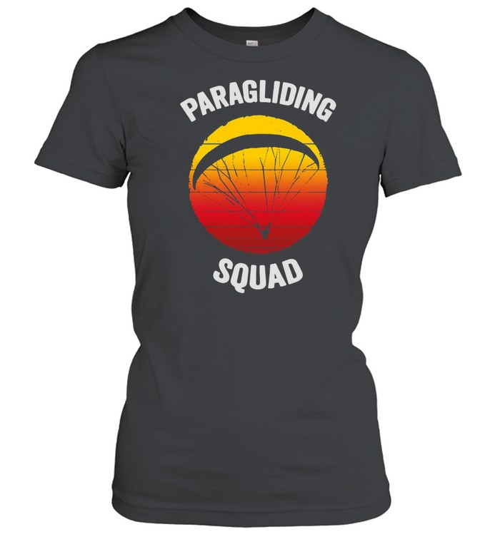 Flying Parachute Paragliding Squad Vintage T-shirt Classic Women's T-shirt