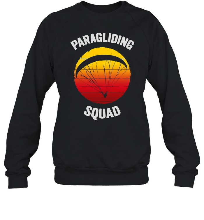 Flying Parachute Paragliding Squad Vintage T-shirt Unisex Sweatshirt