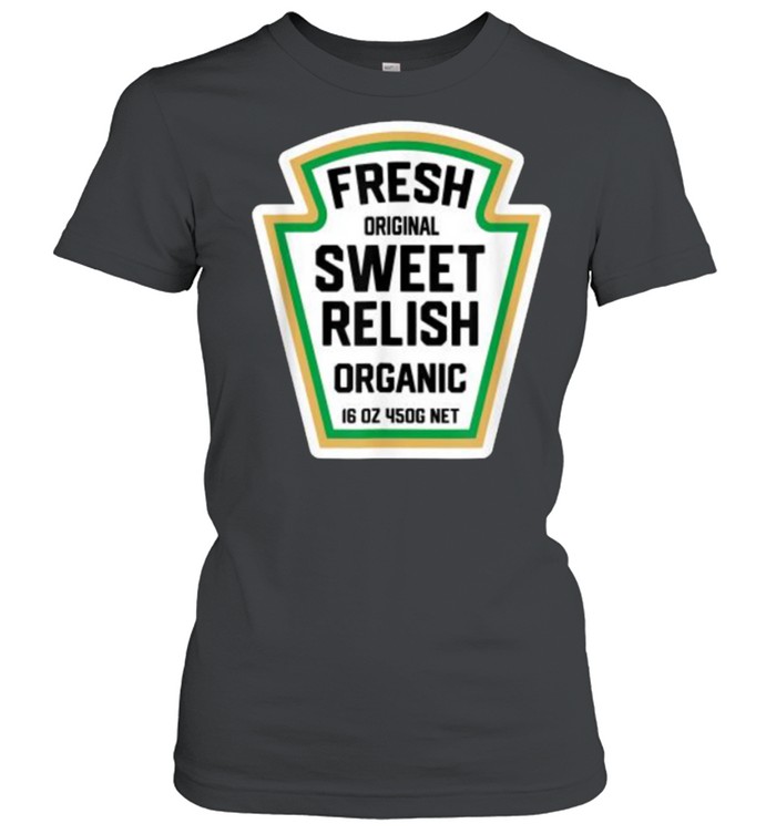 Fresh Original Sweet Relish Organic Halloween Pickle Bottle Label T- Classic Women's T-shirt