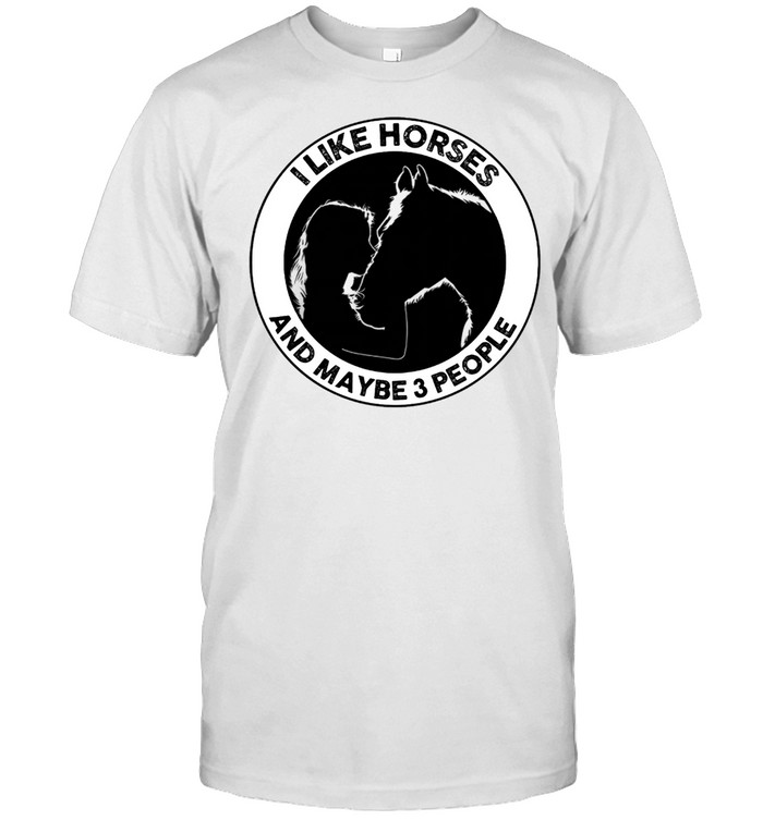 I like horse and maybe 3 people shirt Classic Men's T-shirt