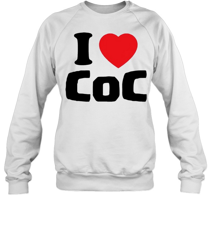 I Love CoC shirt Unisex Sweatshirt