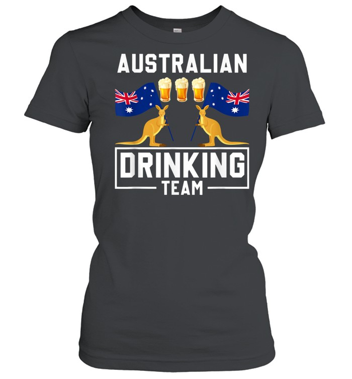 Kangaroo Australian Drinking Team Beer Drinker Australia shirt Classic Women's T-shirt