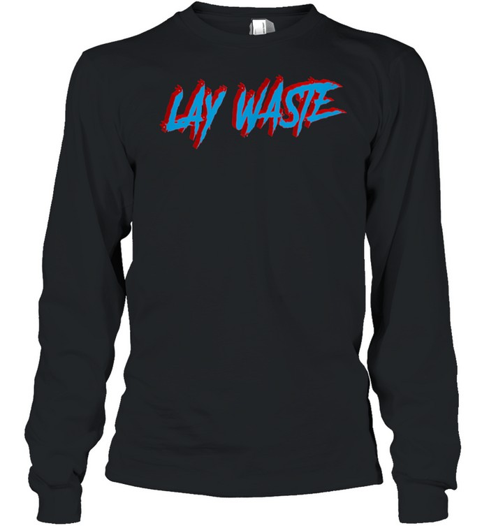 Lay Waste Retro Style shirt Long Sleeved T-shirt