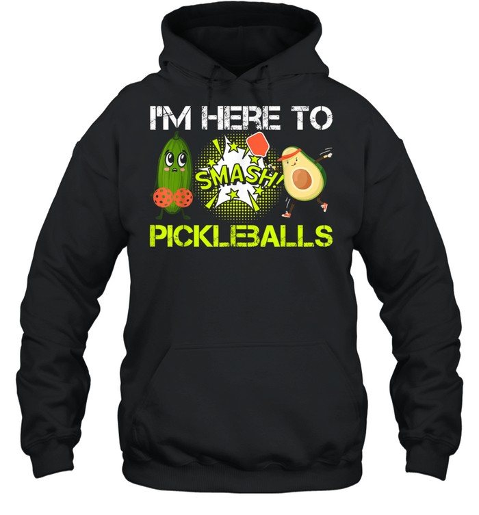 Pickleball funny, avocado fun, pickleball shirt Unisex Hoodie