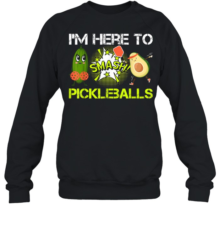 Pickleball funny, avocado fun, pickleball shirt Unisex Sweatshirt