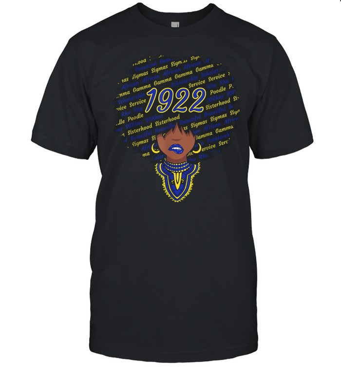 SGRho Sigma1922 Afro Hair GammaRho Words shirt Classic Men's T-shirt