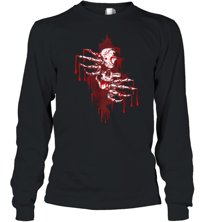 Skull Guns And Roses shirt Long Sleeved T-shirt