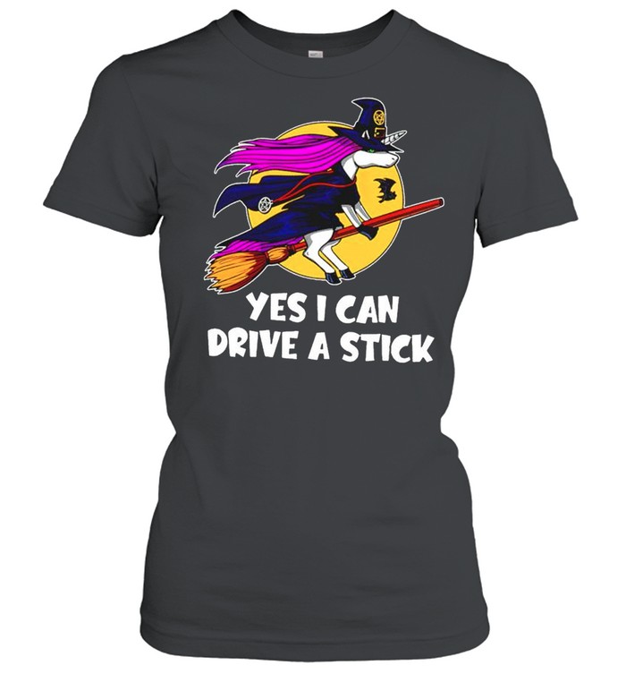 Unicorn witch yes I can drive a stick shirt Classic Women's T-shirt