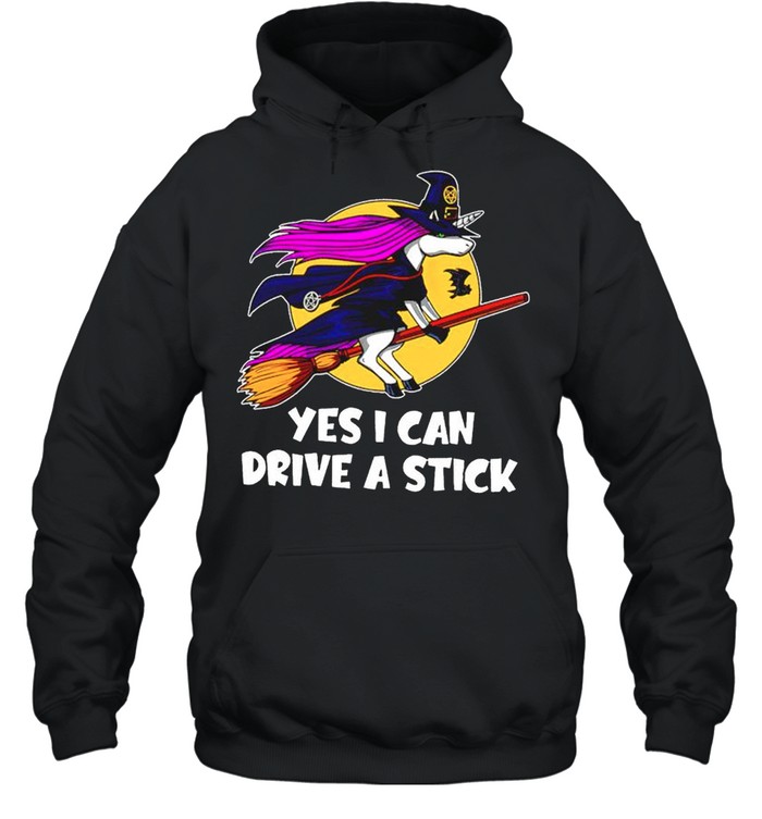 Unicorn witch yes I can drive a stick shirt Unisex Hoodie