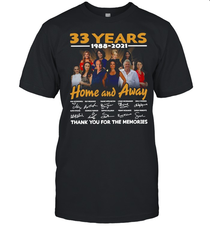 33 Years 1988 2021 Home And Away Thank You For The Memories Signature T-shirt Classic Men's T-shirt