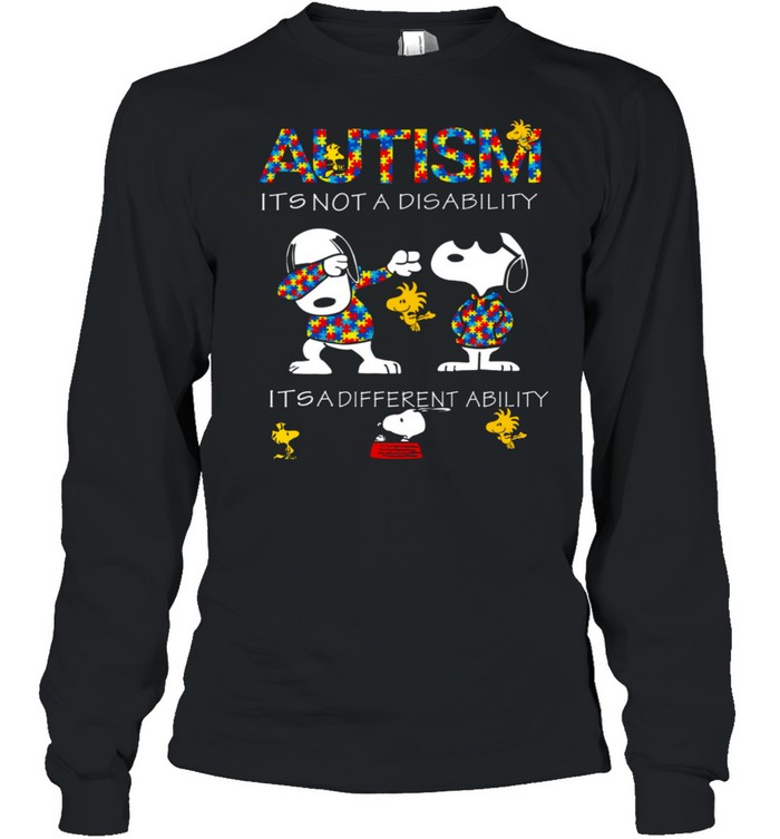 Autism it’s not a disability it’s different ability shirt Long Sleeved T-shirt