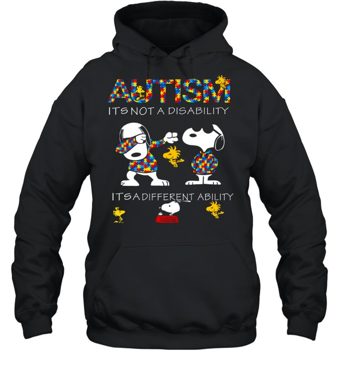 Autism it’s not a disability it’s different ability shirt Unisex Hoodie