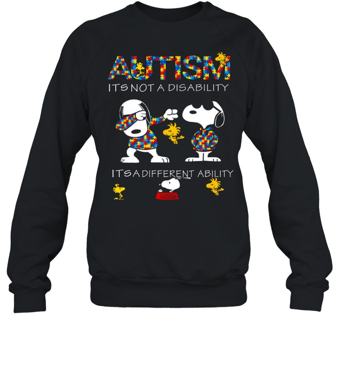 Autism it’s not a disability it’s different ability shirt Unisex Sweatshirt