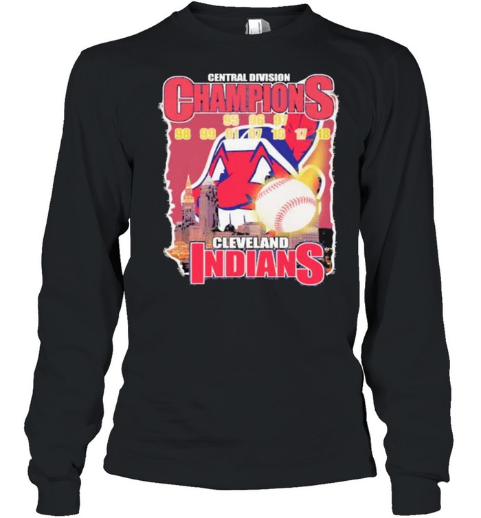 Central division champions cleveland indians shirt Long Sleeved T-shirt