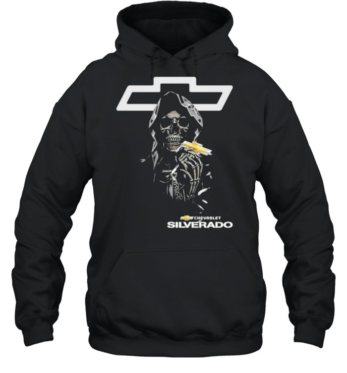 Chevrolet skull hoodie sale