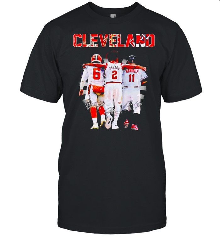 Cleveland best players Mayfield Sexton Ramirez signatures shirt Classic Men's T-shirt