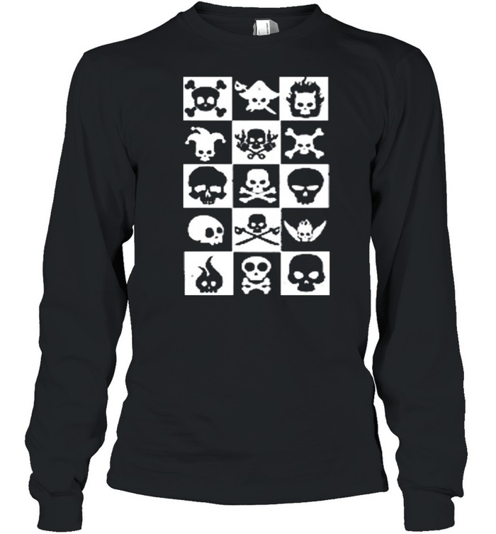 Skull arts of skulls pirate skeleton shirt Long Sleeved T-shirt