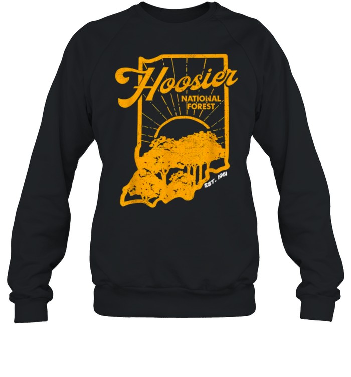 Indiana State Hoosier National Forest Retro Vintage T- Unisex Sweatshirt