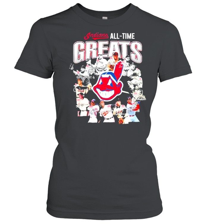 Indians all time greats signatures shirt Classic Women's T-shirt