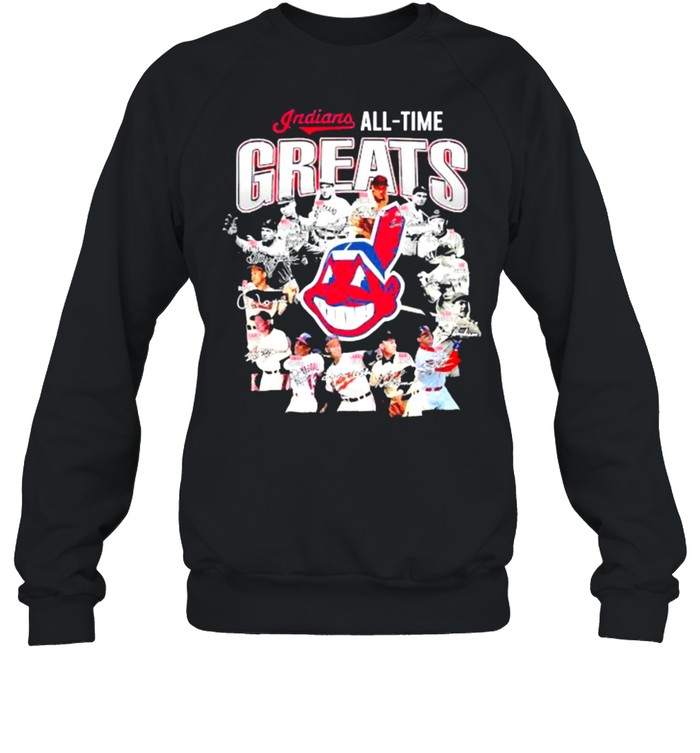 Indians all time greats signatures shirt Unisex Sweatshirt