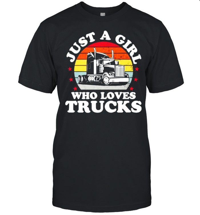 Just a girl who loves trucks vintage T- Classic Men's T-shirt