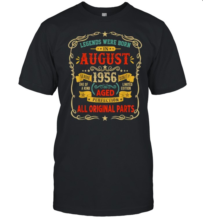 Legends Were Born In August 1956 65th Birthday Gifts T- Classic Men's T-shirt