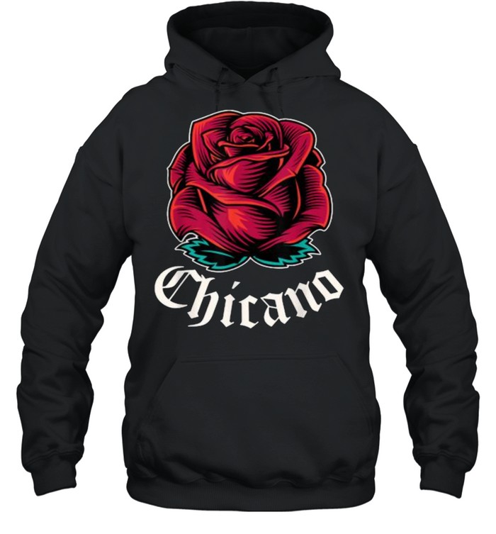 Mexican Pride Apparel Rose Latino Culture Power Chicano T- Unisex Hoodie