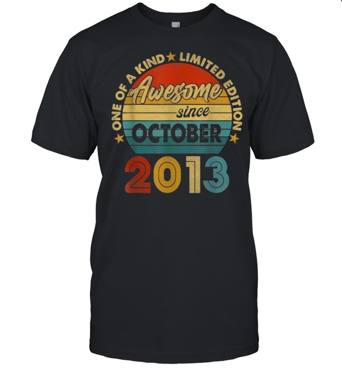 One Of A Kind Limited Edition Awesome Since october 2013 Vintage T- Classic Men's T-shirt