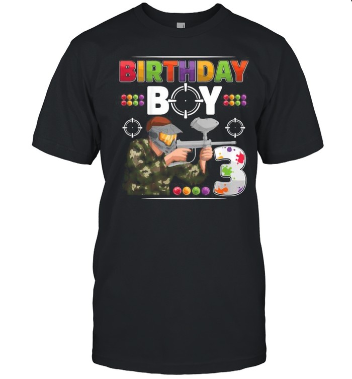 Paintball Boy player Birthday Party T- Classic Men's T-shirt