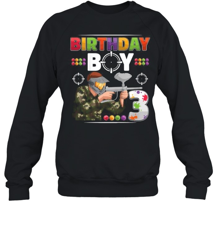 Paintball Boy player Birthday Party T- Unisex Sweatshirt