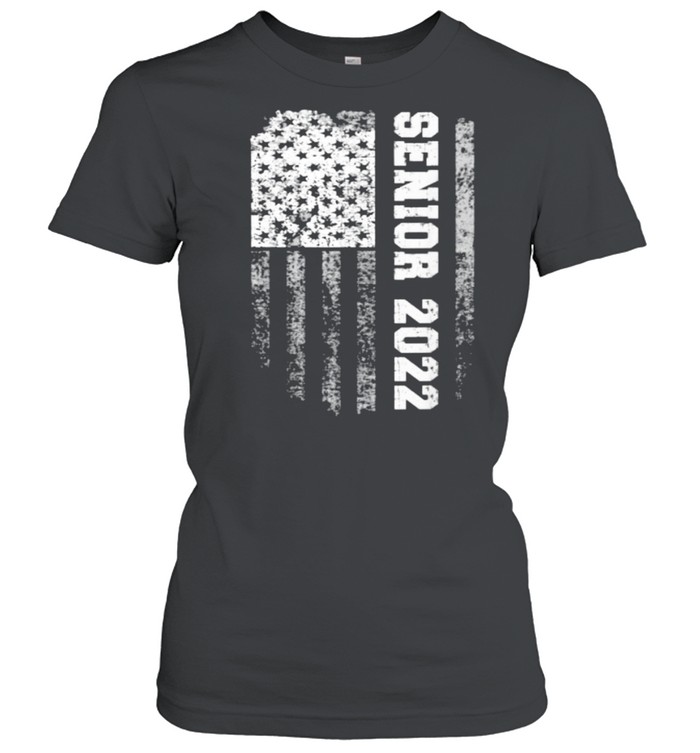 Senior Class Of 2022 Back to School American Flag T- Classic Women's T-shirt